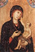 Duccio di Buoninsegna Madonna with Child and Two Angels (Crevole Madonna) dfg Norge oil painting reproduction